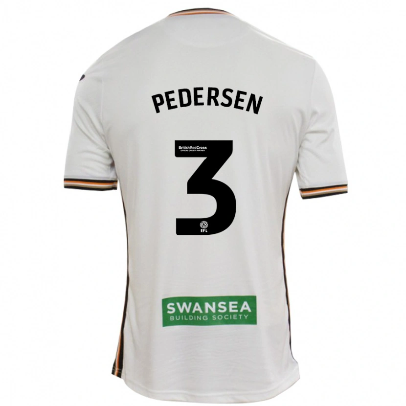 Danxen Kinder Kristian Pedersen #3 Rot Weiß Heimtrikot Trikot 2024/25 T-Shirt Schweiz