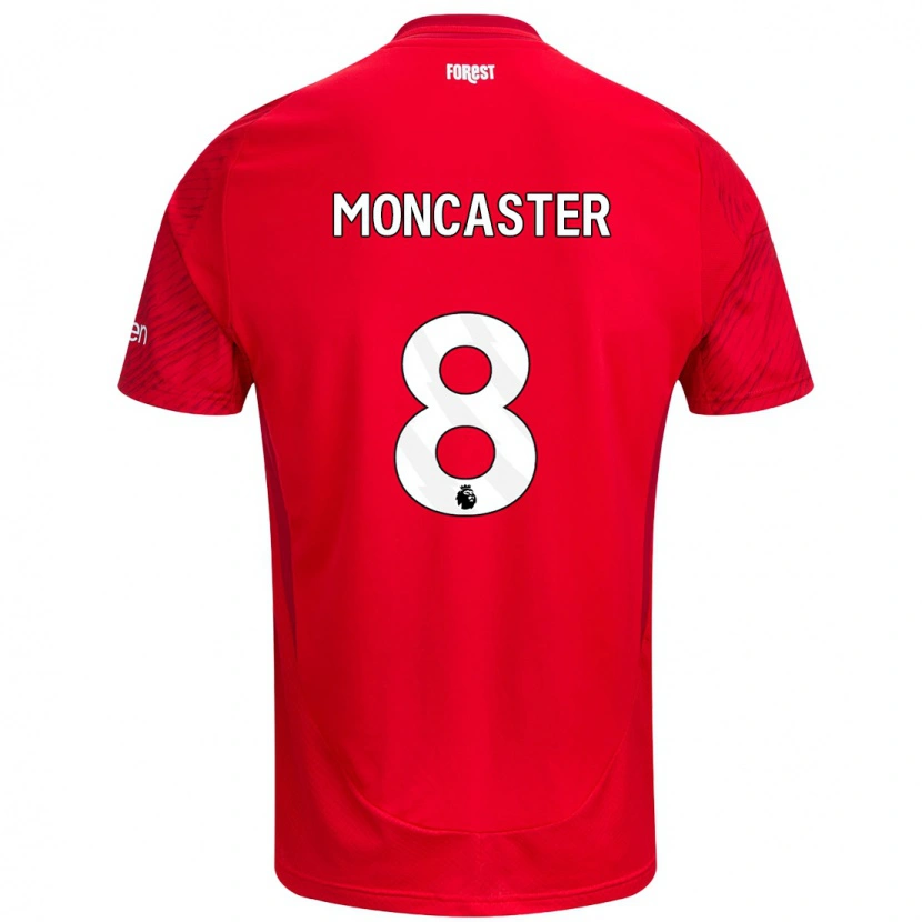 Danxen Kinder Mai Moncaster #8 Rot Weiß Heimtrikot Trikot 2024/25 T-Shirt Schweiz