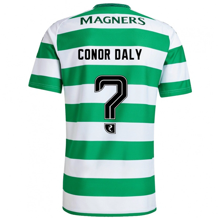 Danxen Kinder Conor Daly #0 Grün Weiß Heimtrikot Trikot 2024/25 T-Shirt Schweiz