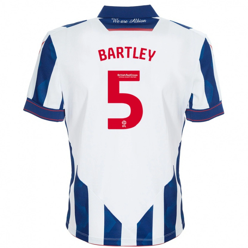 Danxen Kinder Kyle Bartley #5 Weiß Dunkelblau Heimtrikot Trikot 2024/25 T-Shirt Schweiz