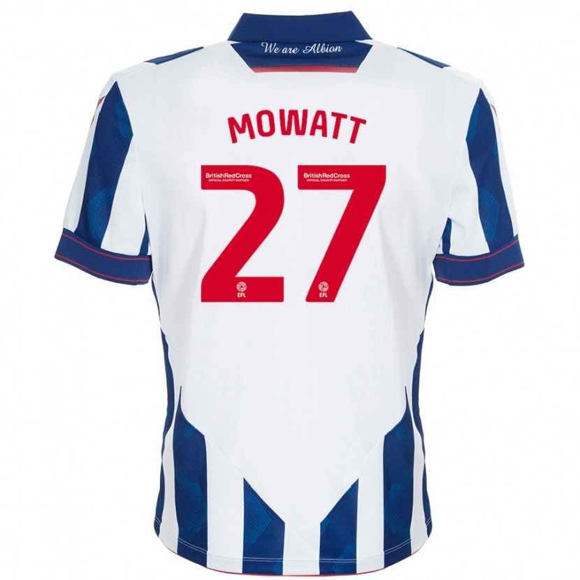 Danxen Kinder Alex Mowatt #27 Weiß Dunkelblau Heimtrikot Trikot 2024/25 T-Shirt Schweiz