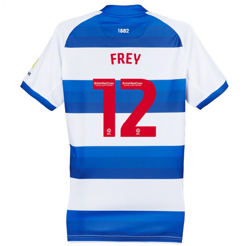 Danxen Kinder Michael Frey #12 Weiß Blau Heimtrikot Trikot 2024/25 T-Shirt Schweiz