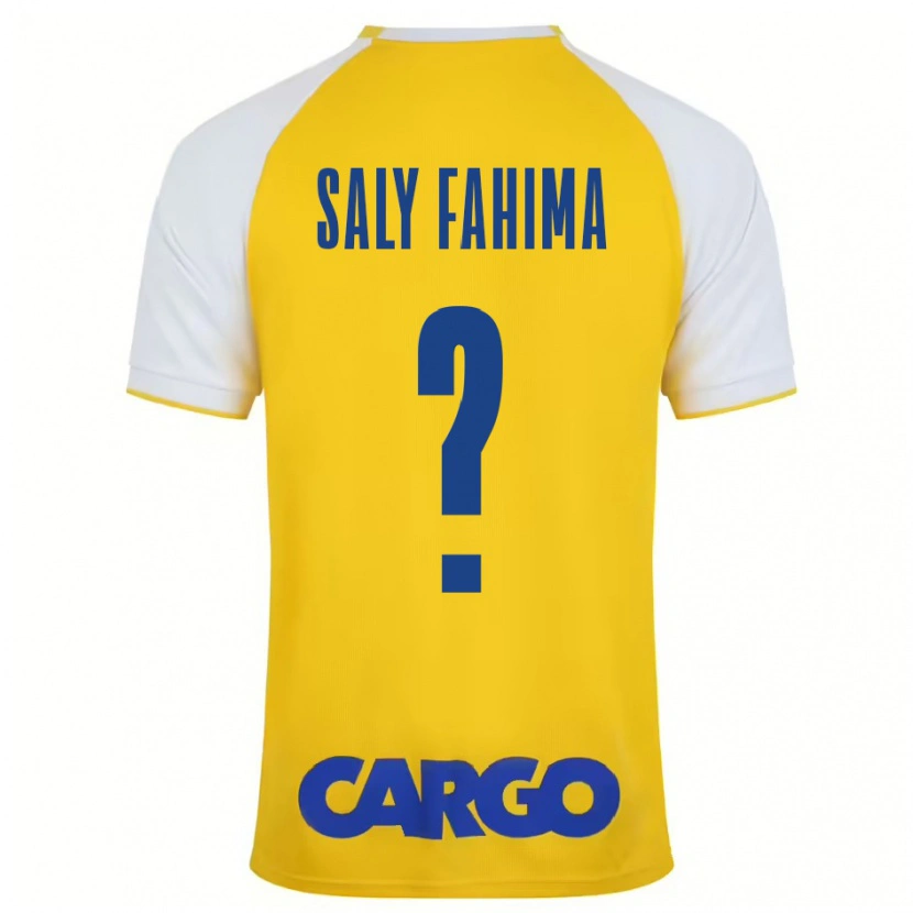 Danxen Kinder Israel Saly Fahima #0 Gelb Weiß Heimtrikot Trikot 2024/25 T-Shirt Schweiz