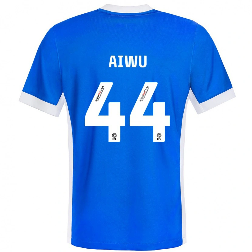 Danxen Kinder Emanuel Aiwu #44 Blau Weiß Heimtrikot Trikot 2024/25 T-Shirt Schweiz