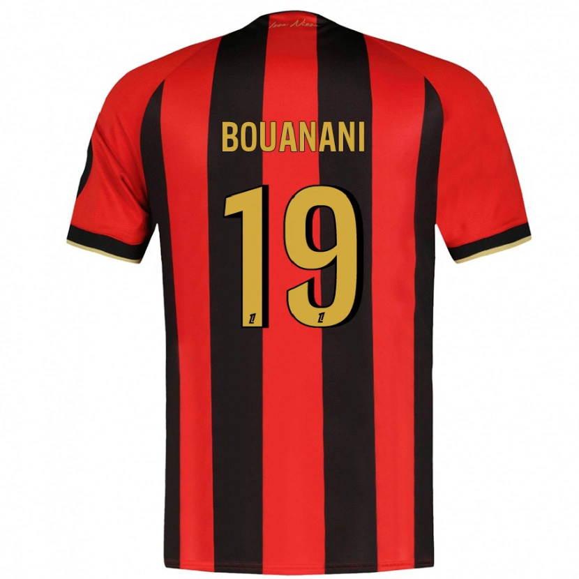 Danxen Kinder Badredine Bouanani #19 Rot Schwarz Heimtrikot Trikot 2024/25 T-Shirt Schweiz
