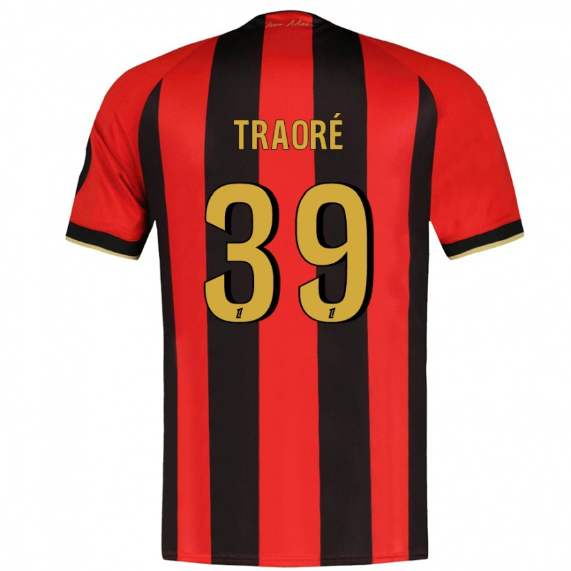 Danxen Kinder Daouda Traoré #39 Rot Schwarz Heimtrikot Trikot 2024/25 T-Shirt Schweiz