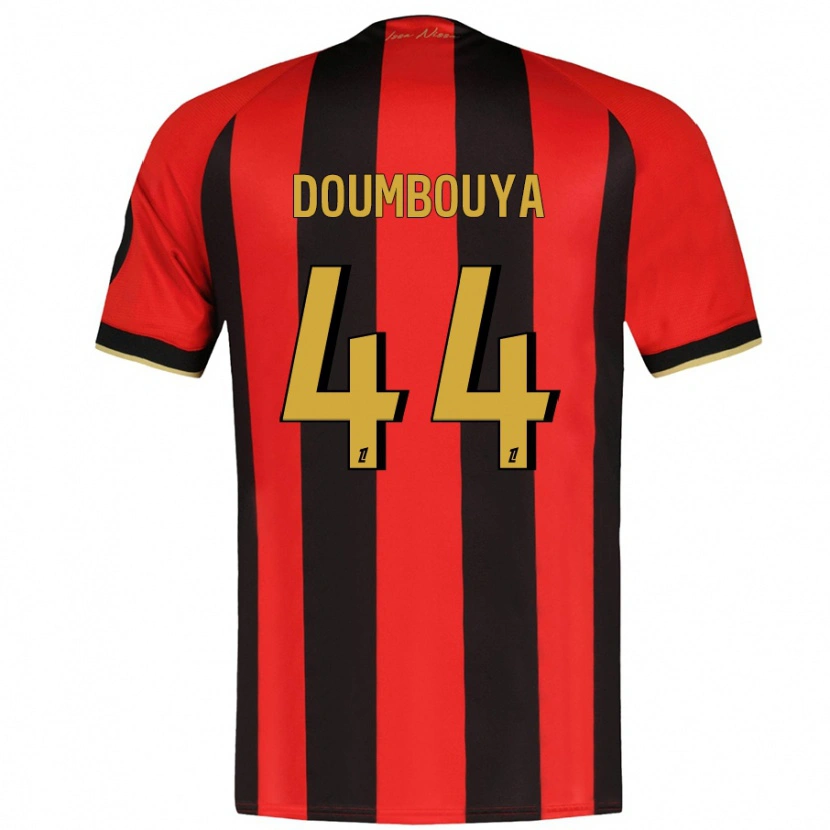 Danxen Kinder Amidou Doumbouya #44 Rot Schwarz Heimtrikot Trikot 2024/25 T-Shirt Schweiz