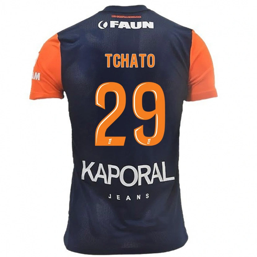 Danxen Kinder Enzo Tchato #29 Marineblau Orange Heimtrikot Trikot 2024/25 T-Shirt Schweiz