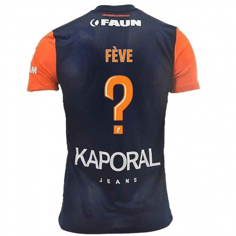 Danxen Kinder Lino Fève #0 Marineblau Orange Heimtrikot Trikot 2024/25 T-Shirt Schweiz