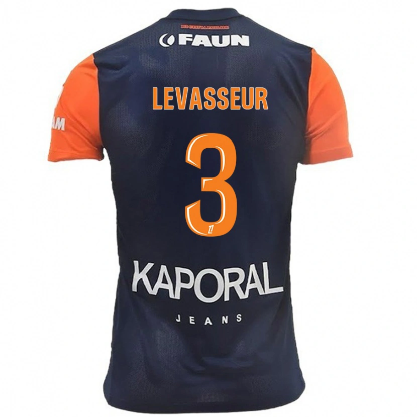 Danxen Kinder Marie Levasseur #3 Marineblau Orange Heimtrikot Trikot 2024/25 T-Shirt Schweiz