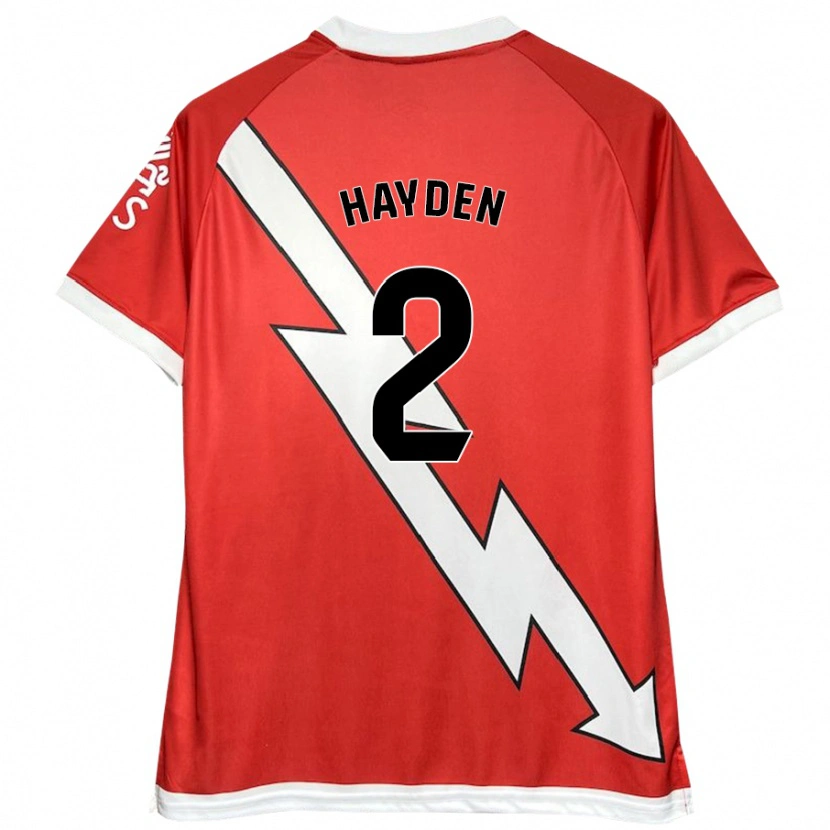 Danxen Kinder Danielle Hayden #2 Weiß Rot Heimtrikot Trikot 2024/25 T-Shirt Schweiz
