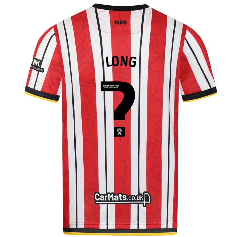 Danxen Kinder Jaye Long #0 Rot Weiße Streifen Heimtrikot Trikot 2024/25 T-Shirt Schweiz