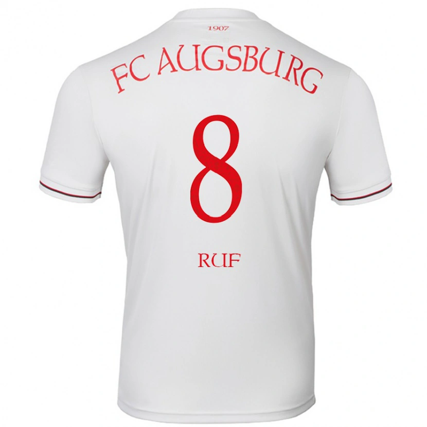 Danxen Kinder Jonas Ruf #8 Weiß Heimtrikot Trikot 2024/25 T-Shirt Schweiz