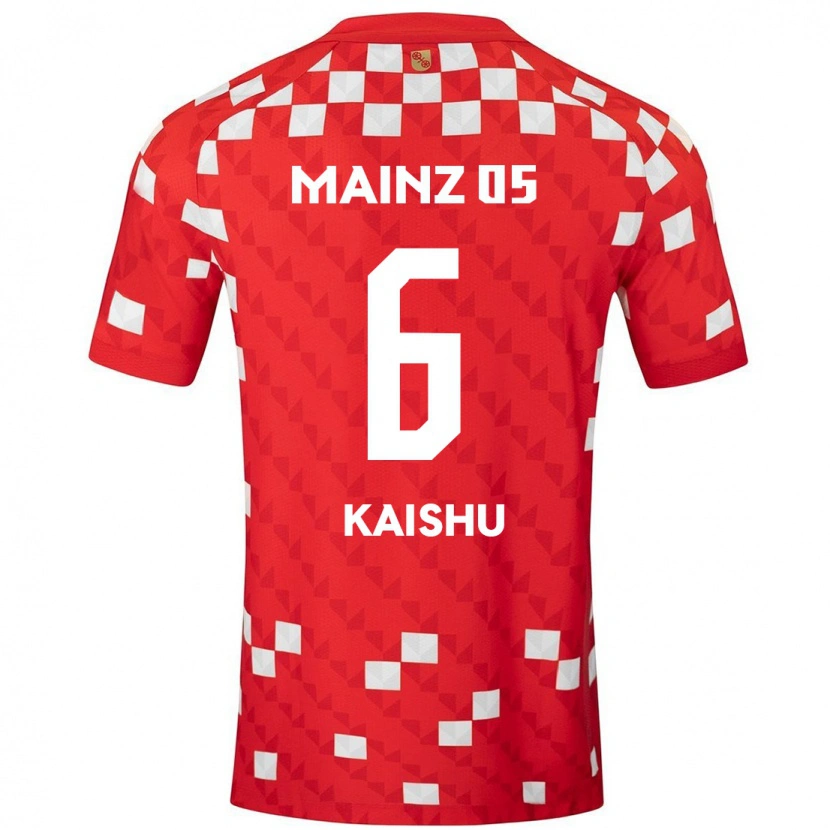Danxen Kinder Kaishu Sano #6 Weiß Rot Heimtrikot Trikot 2024/25 T-Shirt Schweiz