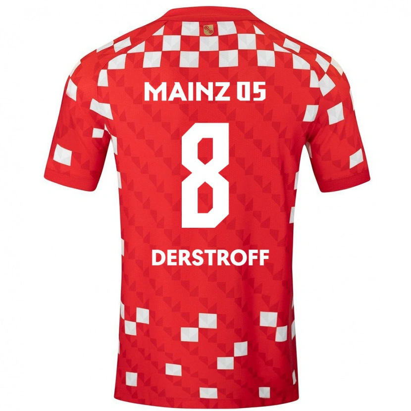 Danxen Kinder Julian-Maurice Derstroff #8 Weiß Rot Heimtrikot Trikot 2024/25 T-Shirt Schweiz