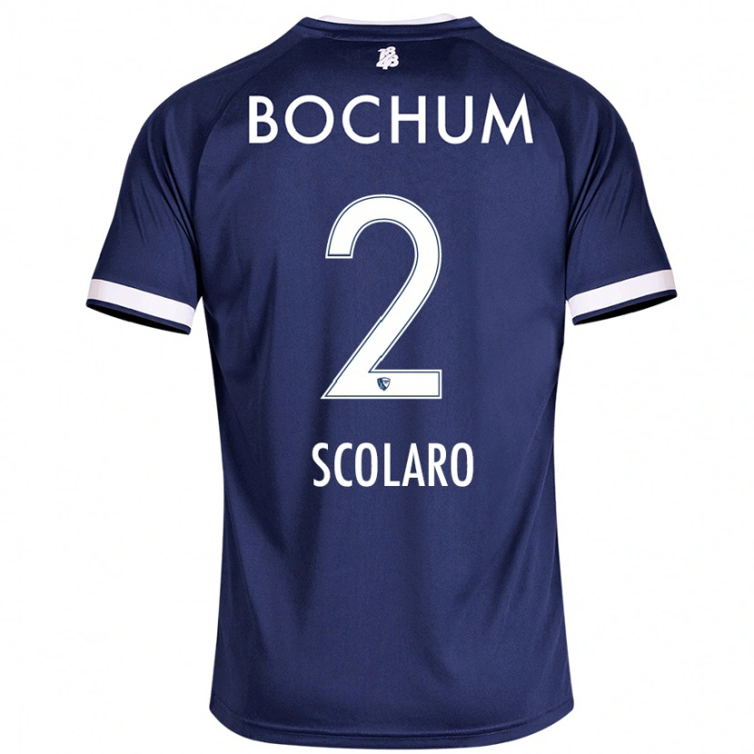 Danxen Kinder Roberto Scolaro #2 Dunkelblau Heimtrikot Trikot 2024/25 T-Shirt Schweiz