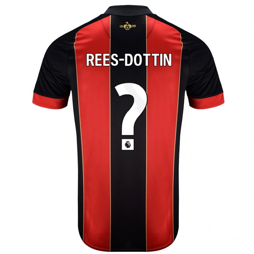 Danxen Kinder Remy Rees-Dottin #0 Rot Schwarz Heimtrikot Trikot 2024/25 T-Shirt Schweiz
