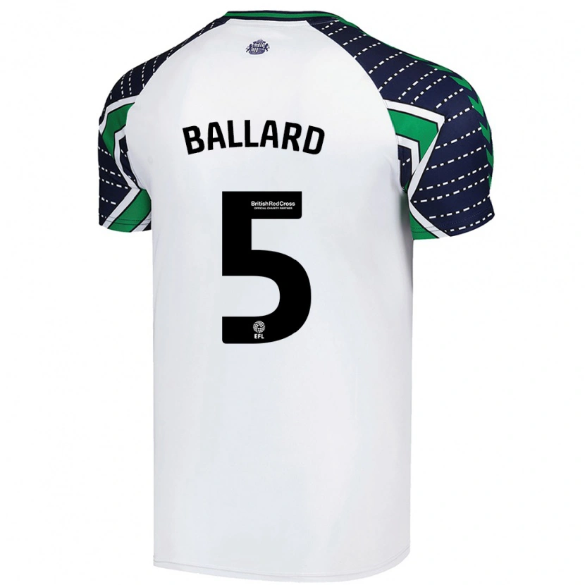 Danxen Kinder Daniel Ballard #5 Weiß Auswärtstrikot Trikot 2024/25 T-Shirt Schweiz