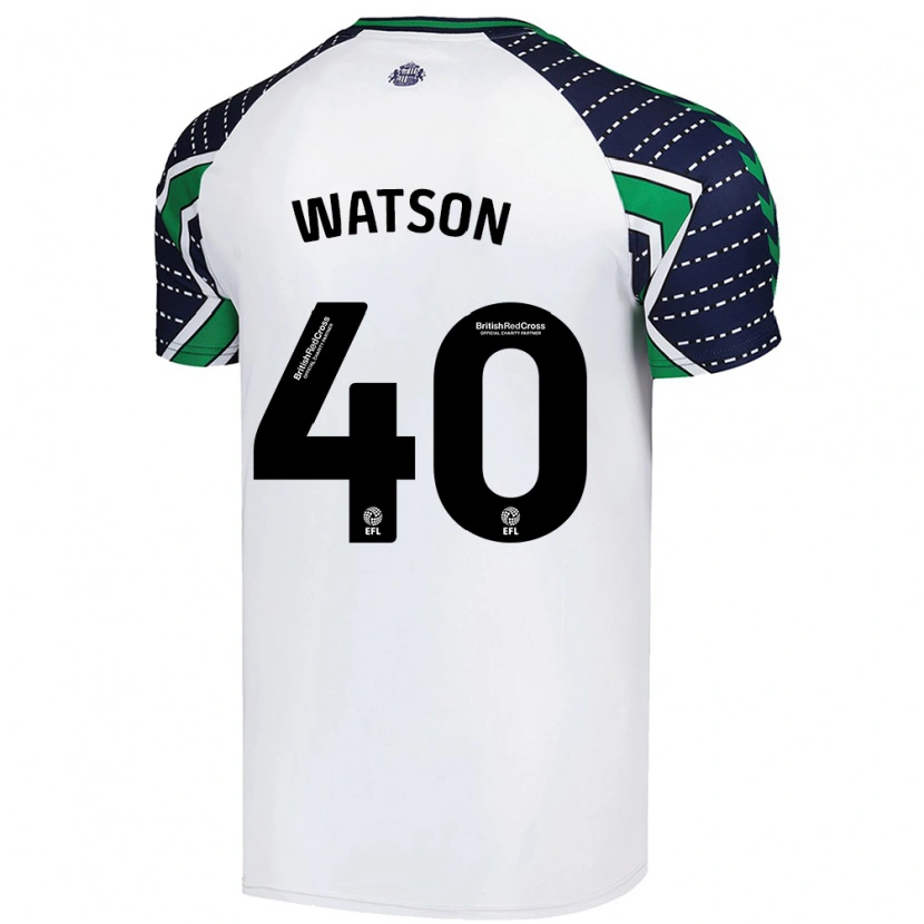 Danxen Kinder Tom Watson #40 Weiß Auswärtstrikot Trikot 2024/25 T-Shirt Schweiz