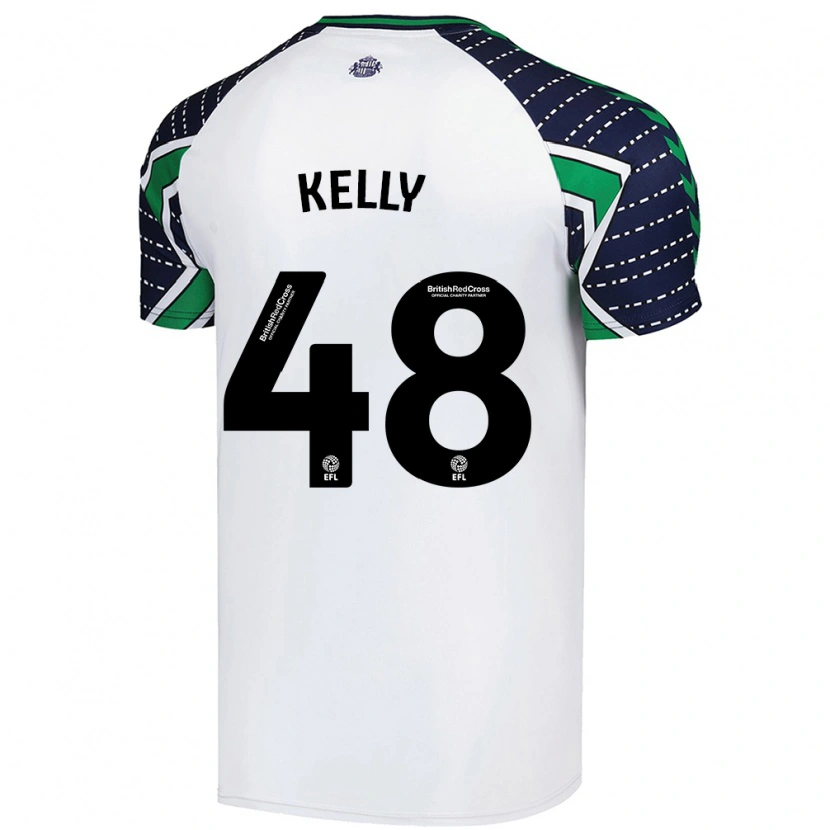 Danxen Kinder Caden Kelly #48 Weiß Auswärtstrikot Trikot 2024/25 T-Shirt Schweiz