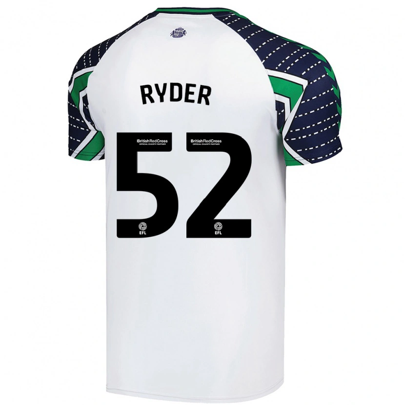 Danxen Kinder Joe Ryder #52 Weiß Auswärtstrikot Trikot 2024/25 T-Shirt Schweiz