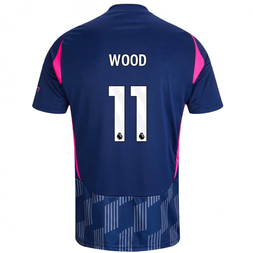 Danxen Kinder Chris Wood #11 Königsblau Rosa Auswärtstrikot Trikot 2024/25 T-Shirt Schweiz