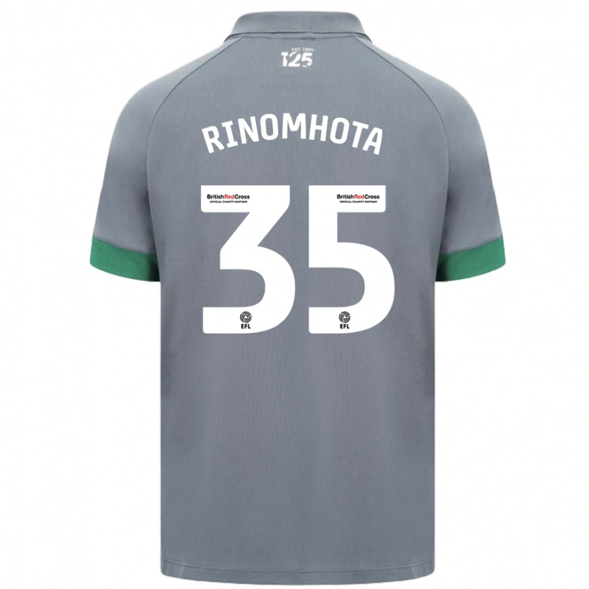 Danxen Kinder Andy Rinomhota #35 Dunkelgrau Auswärtstrikot Trikot 2024/25 T-Shirt Schweiz