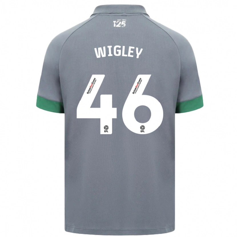 Danxen Kinder Morgan Wigley #46 Dunkelgrau Auswärtstrikot Trikot 2024/25 T-Shirt Schweiz