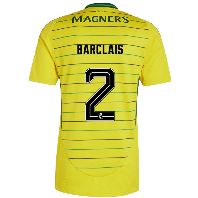 Danxen Kinder Celya Barclais #2 Gelb Auswärtstrikot Trikot 2024/25 T-Shirt Schweiz