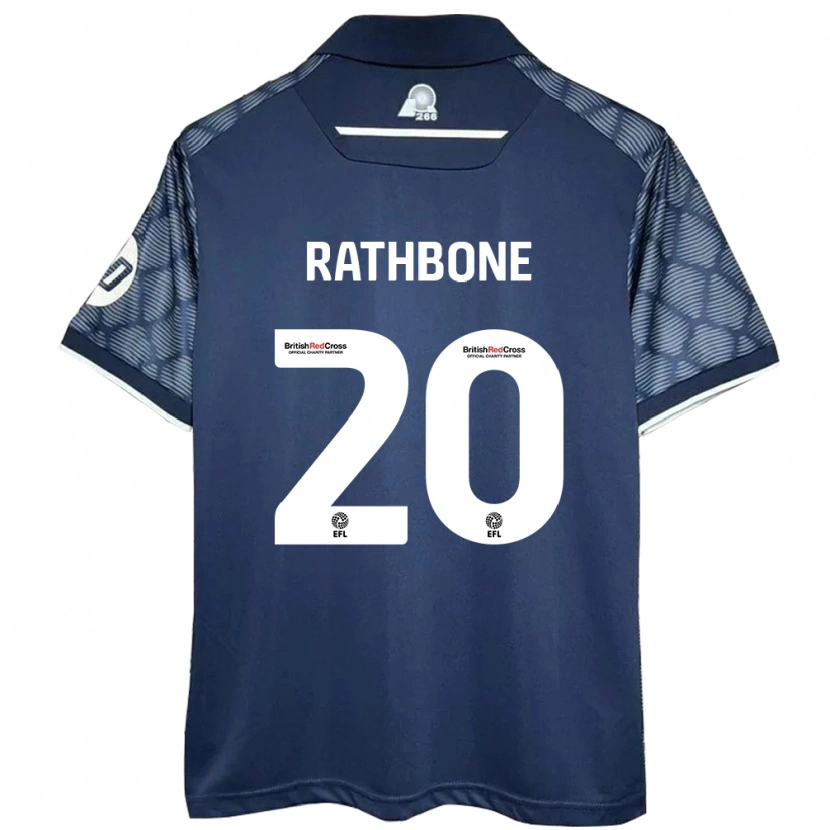 Danxen Kinder Ollie Rathbone #20 Schwarz Auswärtstrikot Trikot 2024/25 T-Shirt Schweiz