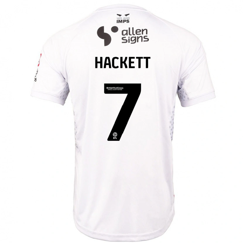 Danxen Kinder Reeco Hackett #7 Rot Weiß Auswärtstrikot Trikot 2024/25 T-Shirt Schweiz
