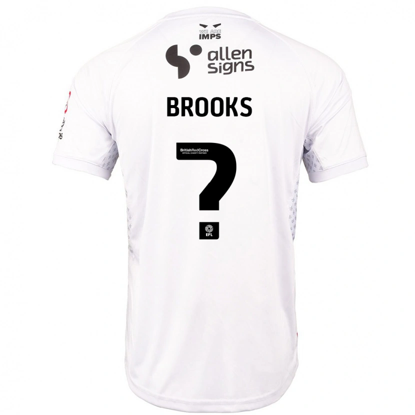 Danxen Kinder Billy Brooks #0 Rot Weiß Auswärtstrikot Trikot 2024/25 T-Shirt Schweiz