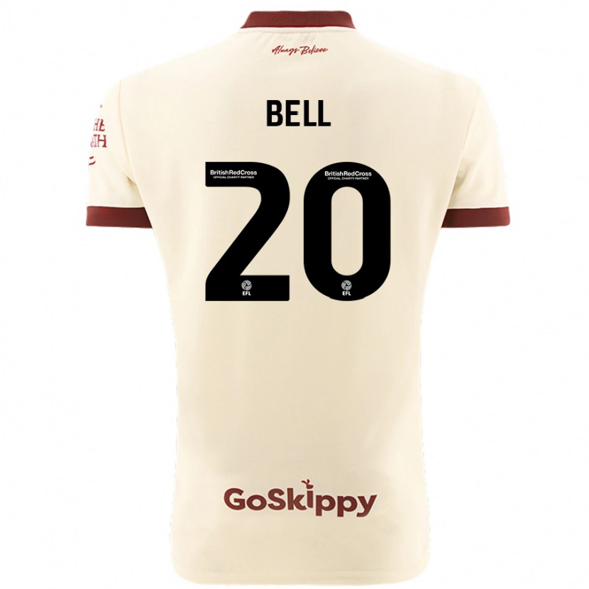 Danxen Kinder Sam Bell #20 Cremeweiß Auswärtstrikot Trikot 2024/25 T-Shirt Schweiz