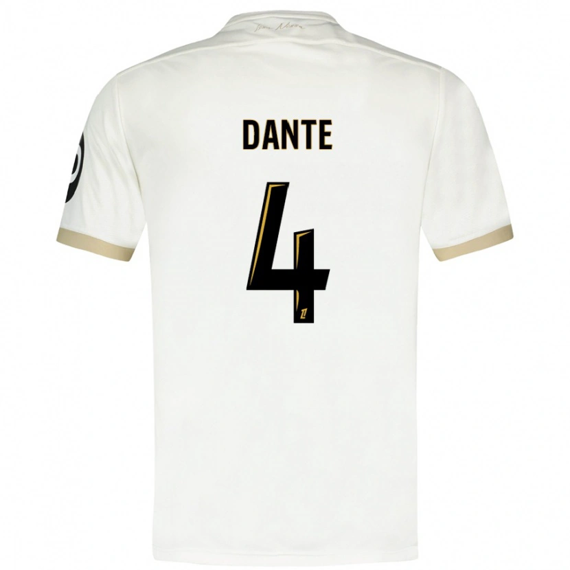 Danxen Kinder Dante #4 Weißgold Auswärtstrikot Trikot 2024/25 T-Shirt Schweiz