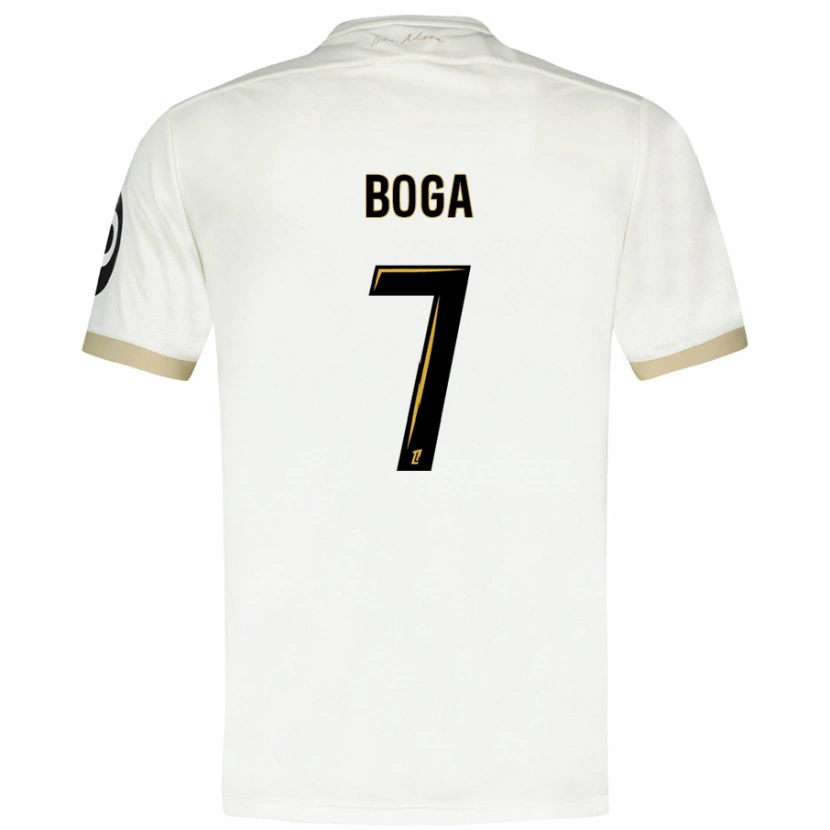 Danxen Kinder Jérémie Boga #7 Weißgold Auswärtstrikot Trikot 2024/25 T-Shirt Schweiz