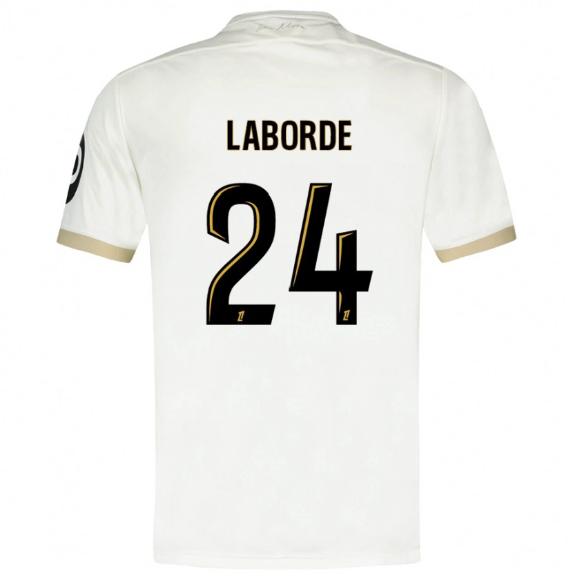 Danxen Kinder Gaëtan Laborde #24 Weißgold Auswärtstrikot Trikot 2024/25 T-Shirt Schweiz