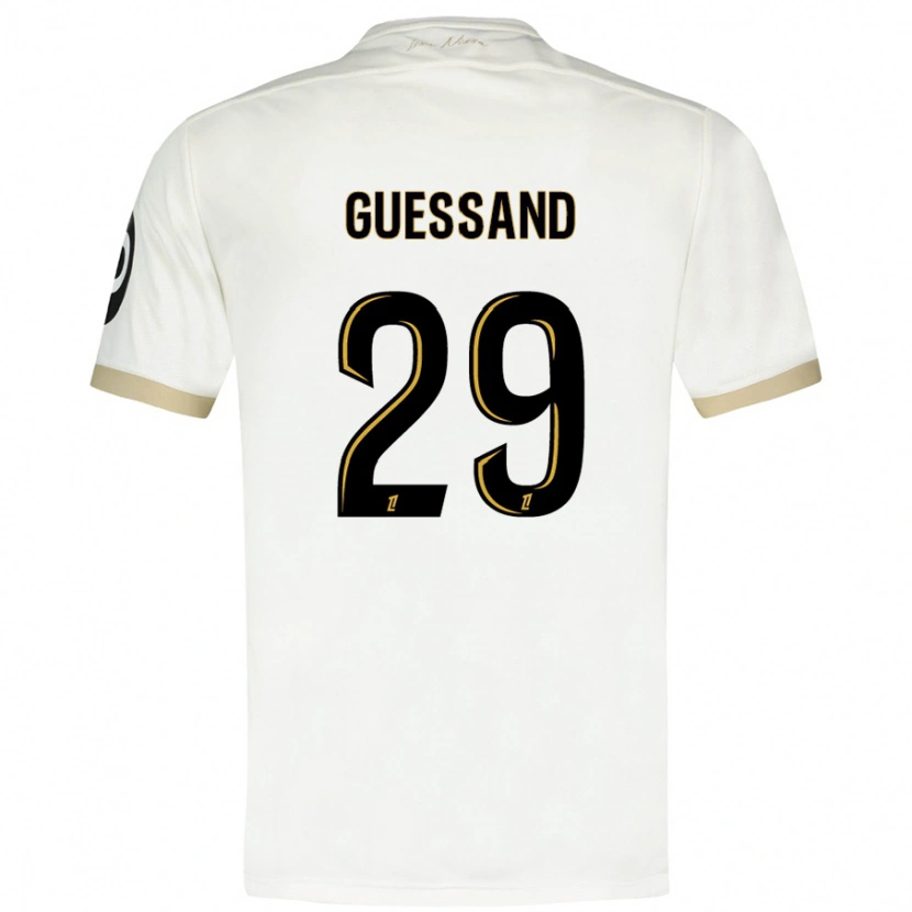 Danxen Kinder Evann Guessand #29 Weißgold Auswärtstrikot Trikot 2024/25 T-Shirt Schweiz