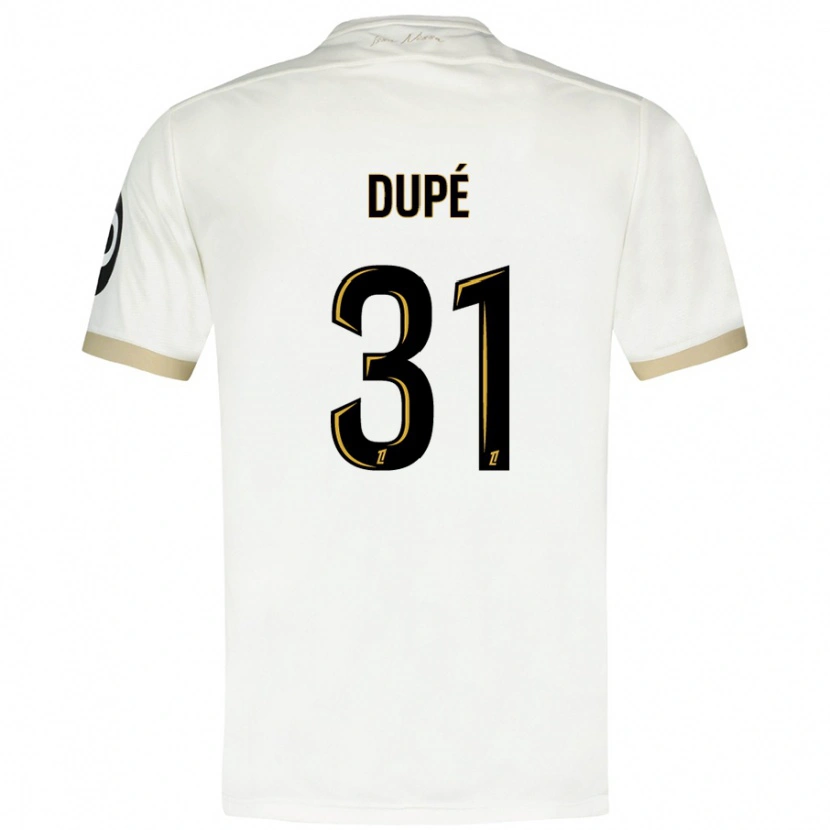Danxen Kinder Maxime Dupé #31 Weißgold Auswärtstrikot Trikot 2024/25 T-Shirt Schweiz