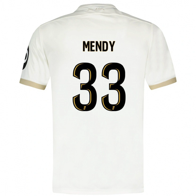 Danxen Kinder Antoine Mendy #33 Weißgold Auswärtstrikot Trikot 2024/25 T-Shirt Schweiz
