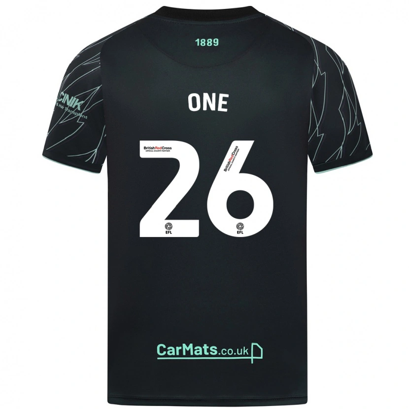 Danxen Kinder Ryan Oné #26 Schwarz Grün Auswärtstrikot Trikot 2024/25 T-Shirt Schweiz