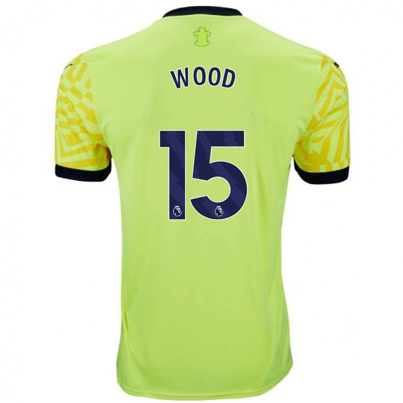 Danxen Kinder Nathan Wood #15 Gelb Auswärtstrikot Trikot 2024/25 T-Shirt Schweiz