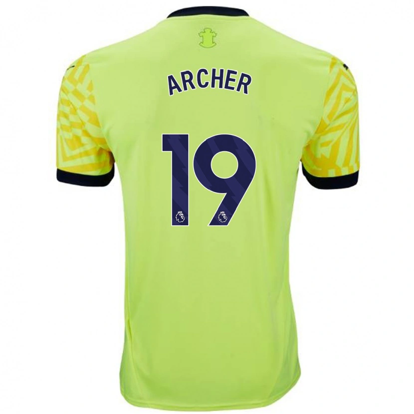 Danxen Kinder Cameron Archer #19 Gelb Auswärtstrikot Trikot 2024/25 T-Shirt Schweiz