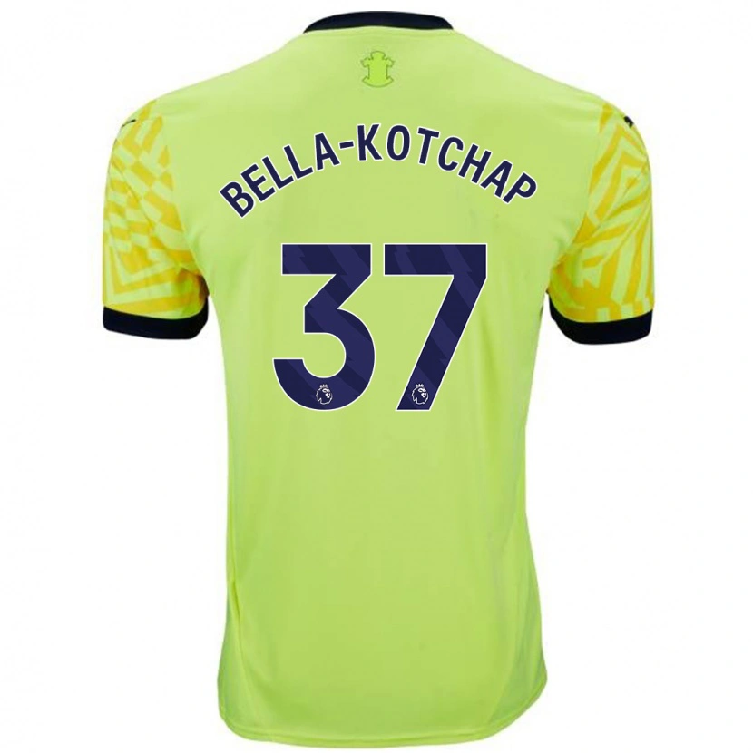 Danxen Kinder Armel Bella-Kotchap #37 Gelb Auswärtstrikot Trikot 2024/25 T-Shirt Schweiz