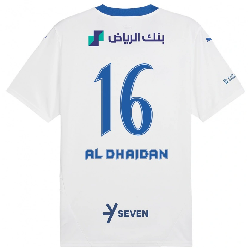 Danxen Kinder Nadia Al-Dhaidan #16 Weiß Blau Auswärtstrikot Trikot 2024/25 T-Shirt Schweiz