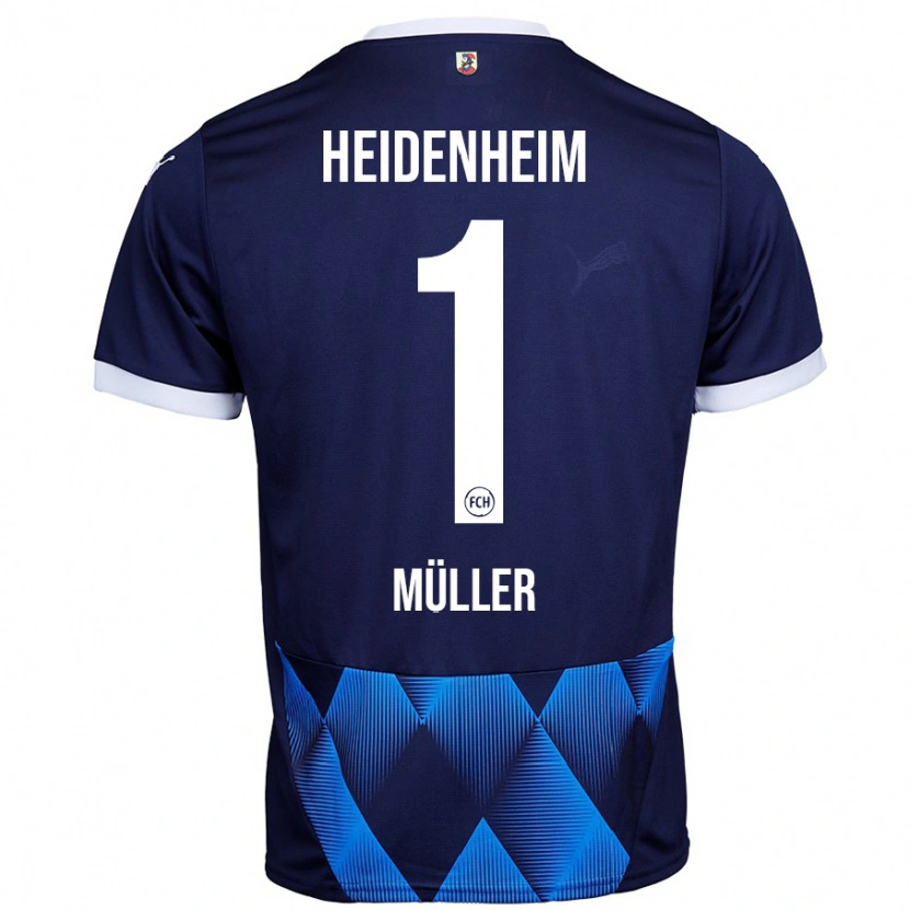 Danxen Kinder Kevin Müller #1 Dunkel Marineblau Auswärtstrikot Trikot 2024/25 T-Shirt Schweiz