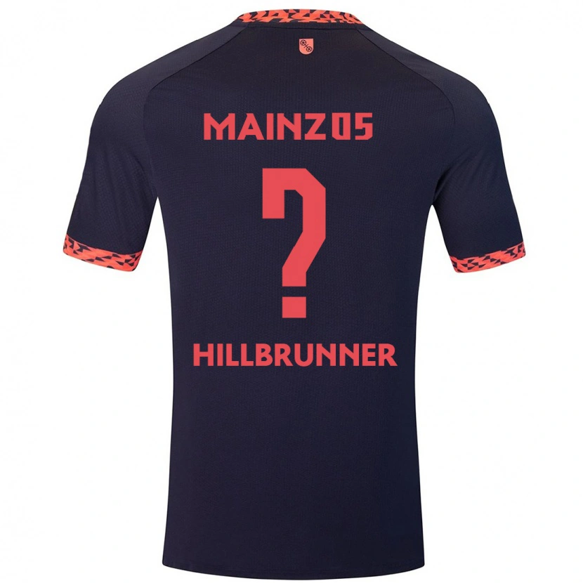 Danxen Kinder Fynn Hillbrunner #0 Blau Korallenrot Auswärtstrikot Trikot 2024/25 T-Shirt Schweiz