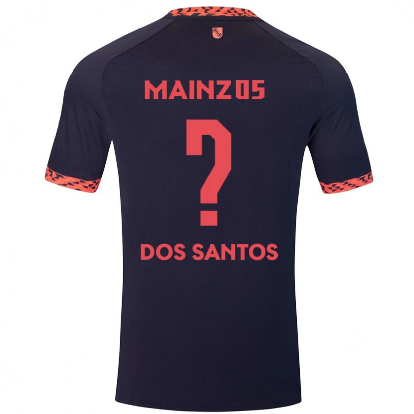 Danxen Kinder Alexandre Tavares Dos Santos #0 Blau Korallenrot Auswärtstrikot Trikot 2024/25 T-Shirt Schweiz