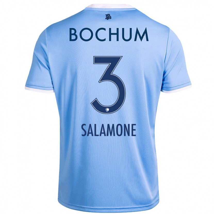 Danxen Kinder Elia-Giona Salamone #3 Himmelblau Auswärtstrikot Trikot 2024/25 T-Shirt Schweiz