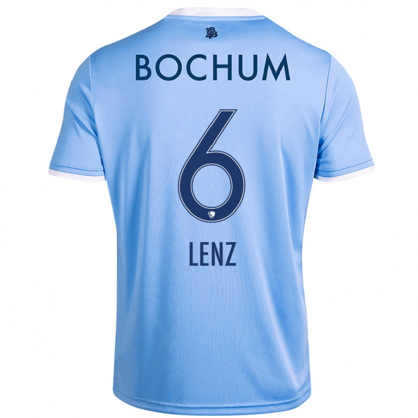Danxen Kinder Cajetan Lenz #6 Himmelblau Auswärtstrikot Trikot 2024/25 T-Shirt Schweiz