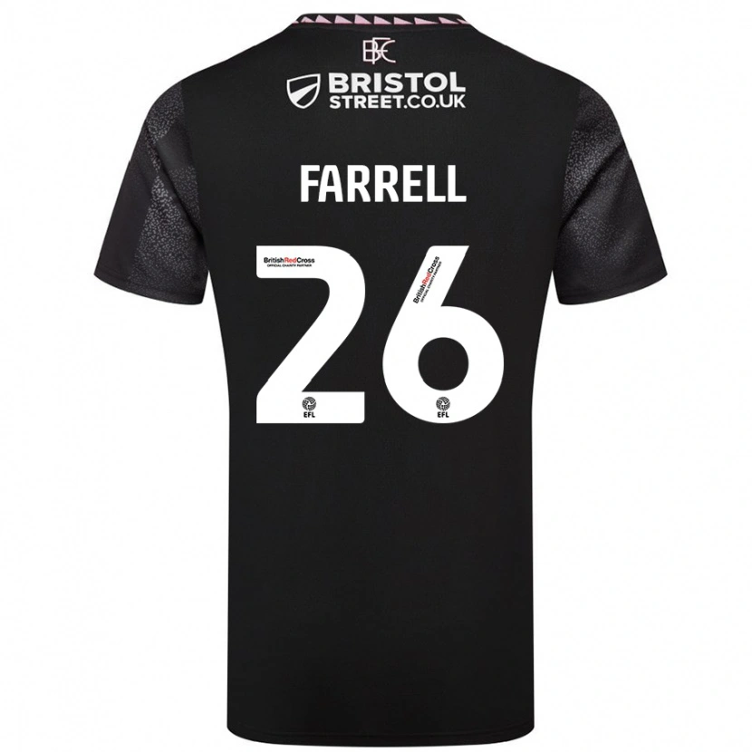 Danxen Kinder Lucy Farrell #26 Schwarz Auswärtstrikot Trikot 2024/25 T-Shirt Schweiz